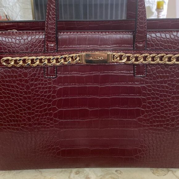 NEW! Aldo Nilo Croc Embossed Large Tote/Work Bag - Picture 3 of 13